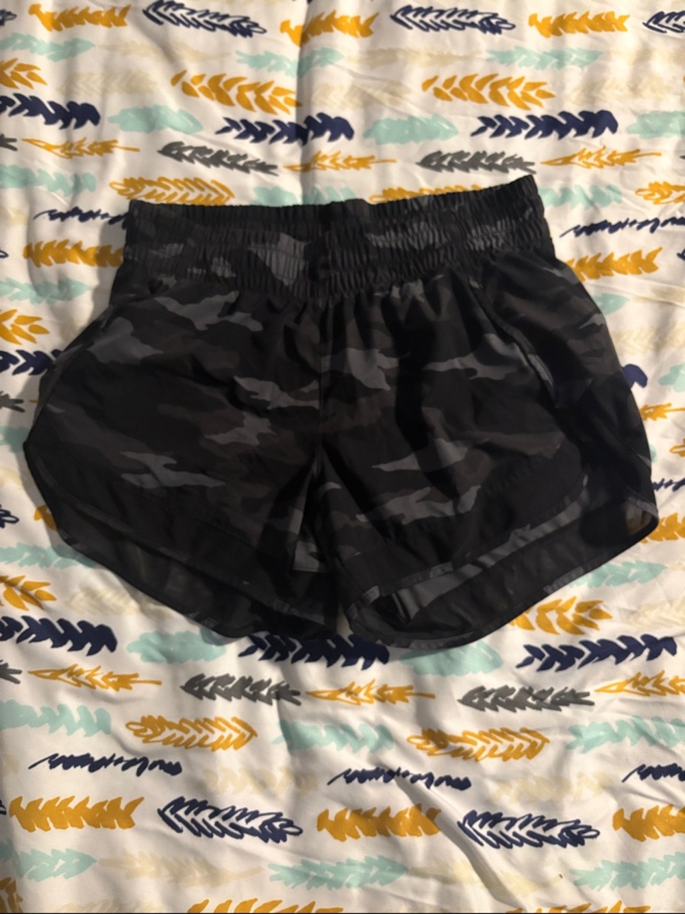Black Camo Women's Athletic Shorts